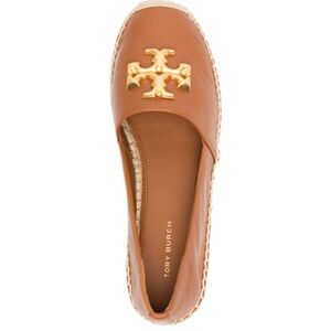 Tory Burch Gold Brown Espadrilles with Classic Design